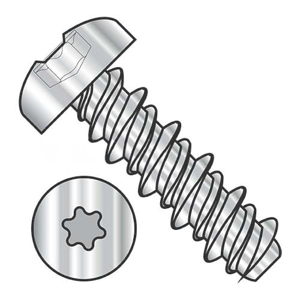 Usa Industrials Thread Forming Screw, #8-18 x 1 in, Plain 18-8 Stainless Steel Pan Head Torx Drive BULK-SCRW-12865 - main